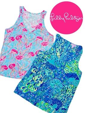 Lilly Pulitzer • Lot of (2) Sleeveless Tank Tops || Small